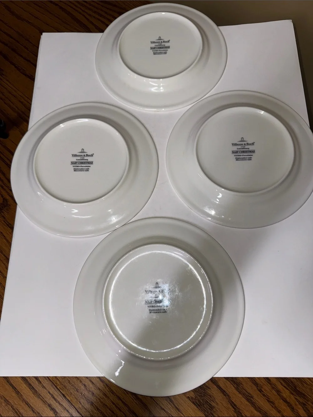Villeroy & Boch Naif Christmas Salad Plates 8